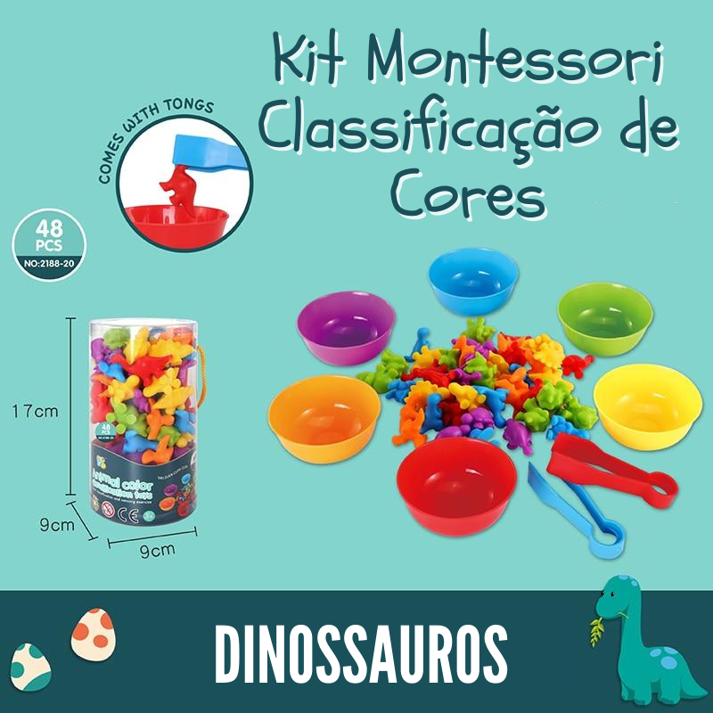 Mini Bichinhos de Classificação de Cores com Pinça