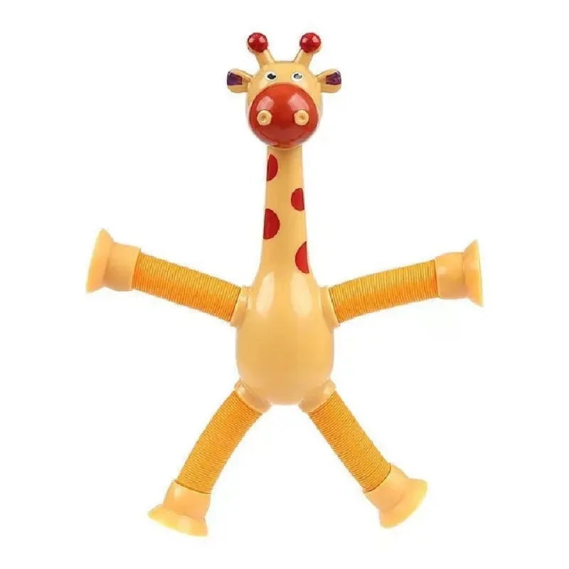 (Kit 4 ) Girafas Divertidas Articulada com Ventosa